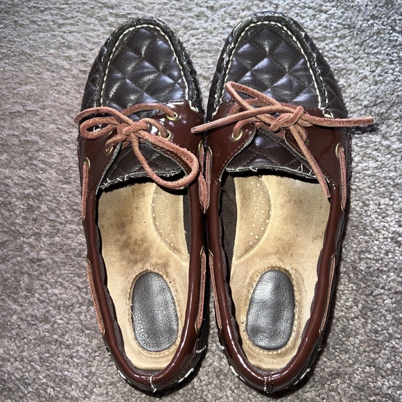 Bass Quilted Loafers Moccasins Shoes Slip On Flats - Picture 2 of 6